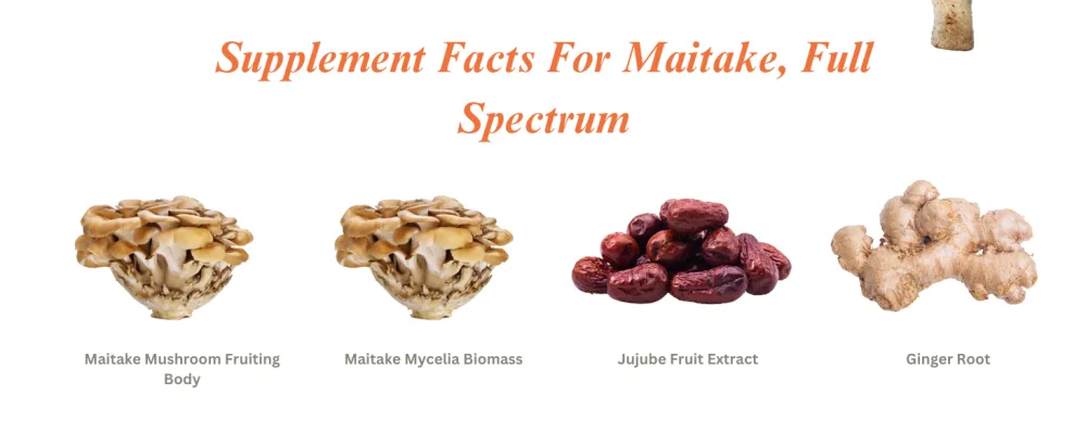 Full Spectrum Maitake Mushroom 650mg - 30 Tablets - Maitake, Full Spectrum Desktop