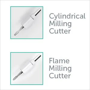 UTILYZE Replacement Attachments for 10-in-1 Professional Electric Manicure and Pedicure Set - milling
