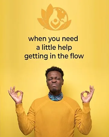 EcoIntegratives Lithium Oro 5mg Supports Healthy Mood Emotional Wellness Behavior and Memory. Bioavailable 100 Caps (Elemental Lithium Orotate) (5) - Black man meditating with mudra hands with logo. When you need a little help getting in the flow.