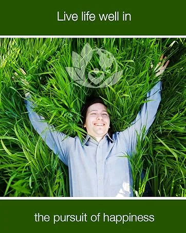 EcoIntegratives Lithium Oro 5mg Supports Healthy Mood Emotional Wellness Behavior and Memory. Bioavailable 100 Caps (Elemental Lithium Orotate) (5) - Happy young man in blue shirt lying on green grass. Live life well in the pursuit of happiness