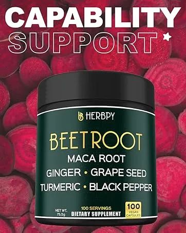 Herbpy Bundle 6in1 Beet Root Capsules 100 Count & 4in1 Cardamom Capsules 100 Count - Support Restful Night Heart Health Digestion & Natural Wellness - ceylon cinnamon sticks organic; organic berberine with ceylon cinnamon; berberine ceylon cinnamon;