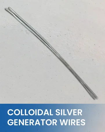 LifeForce Devices Compact EZ-2 Deluxe Silver Generator Package Plug-in DIY Fresh Silver Maker with 10 Gauge Wires for Home Make 32oz in 16 Minutes - LifeForce Devices Colloidal Silver Generator Wires