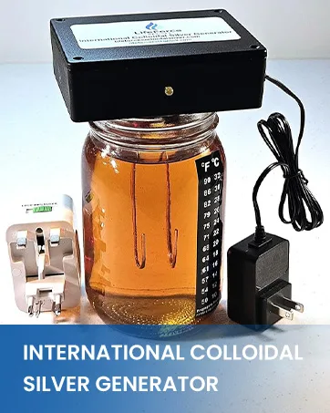 LifeForce Devices Compact EZ-2 Deluxe Silver Generator Package Plug-in DIY Fresh Silver Maker with 10 Gauge Wires for Home Make 32oz in 16 Minutes - LifeForce Devices International Colloidal Silver Generator