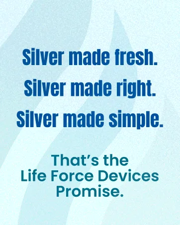 LifeForce Devices Compact EZ-2 Deluxe Silver Generator Package Plug-in DIY Fresh Silver Maker with 10 Gauge Wires for Home Make 32oz in 16 Minutes - Silver made fresh. Silver made right. Silver made simple.