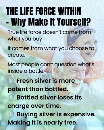 LifeForce Devices Compact EZ-2 Deluxe Silver Generator Package Plug-in DIY Fresh Silver Maker with 10 Gauge Wires for Home Make 32oz in 16 Minutes - THE LIFE FORCE WITHIN - Why Make It Yourself?