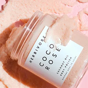 Herbivore Botanicals Coco Rose Exfoliating Body Scrub   With Moisturizing Coconut Oil and Shea Butter  Natural and Vegan (8 oz) - herbivore coco rose