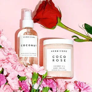Herbivore Botanicals Coco Rose Exfoliating Body Scrub   With Moisturizing Coconut Oil and Shea Butter  Natural and Vegan (8 oz) - herbivore coco rose