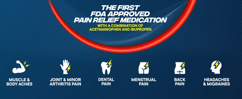 Advil Dual Action Coated Caplets with Acetaminophen Ibuprofen 125 Mg and Acetaminophen 250Mg 144 Count 18 Bonus Caplets - product information 12