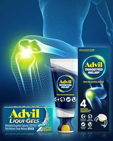 Advil Dual Action Coated Caplets with Acetaminophen Ibuprofen 125 Mg and Acetaminophen 250Mg 144 Count 18 Bonus Caplets - product information 3