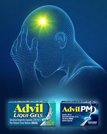 Advil Dual Action Coated Caplets with Acetaminophen Ibuprofen 125 Mg and Acetaminophen 250Mg 144 Count 18 Bonus Caplets - product information 9