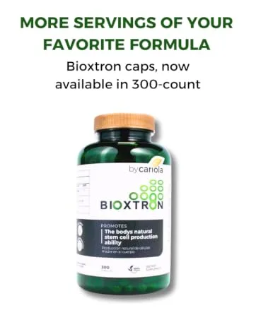 Bioxtron Natural AFA Stem Cell Supplement - Joint Support & Muscle Pain - Immune System Support - Natural Blue Green Algae Spirulina - 120 Caps - Bioxtron new presentation 300 capsules