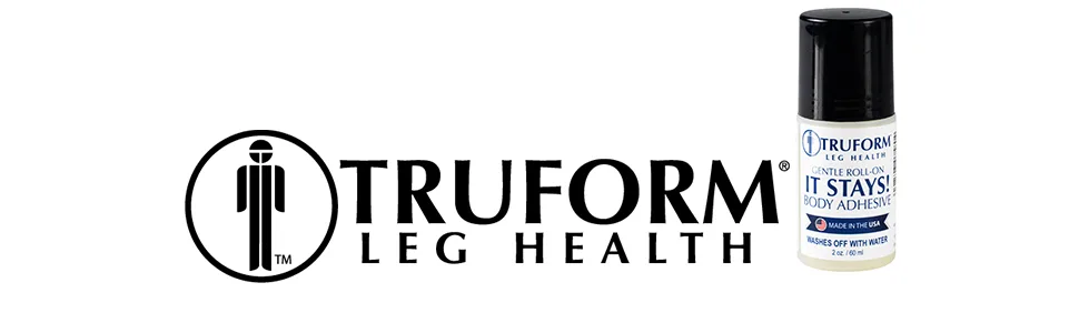 Truform Roll-on Body Adhesive  Prevents Stocking Rolling or Falling Down  2 fl. Ounce  Made in USA - product information 1