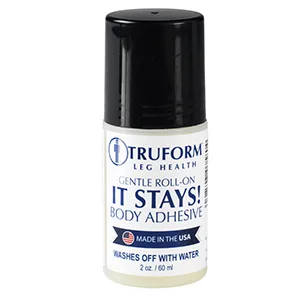 Truform Roll-on Body Adhesive  Prevents Stocking Rolling or Falling Down  2 fl. Ounce  Made in USA - product information 3