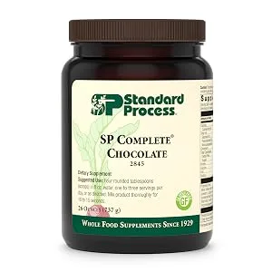 Standard Process SP Complete - Whole Food Immune Support  Liver Support  Antioxidant  and Weight Management with Rice Protein  Grapeseed Extract  and Choline - Vegetarian  Chocolate - 26 Ounce - Standard Process SP Complete Chocolate