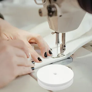 Mangocore Cotton Bias bindnig Tape Size: 25mm  Width:1 2.5cm 30yds  DIY Garment Accessories wholesales (White) - bias tape