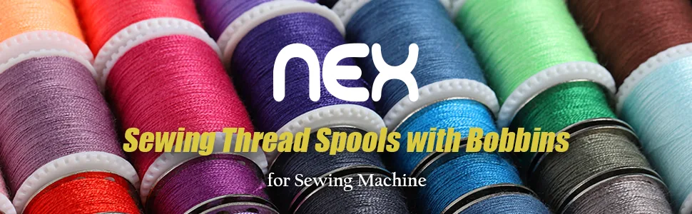 NEX Sewing Thread Kit  Mini Spools and Bobbins for Sewing Machine  Hand Sewing - sewing thread