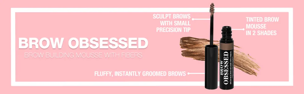 Palladio Brow Obsessed  Medium/dark - palladio brow obsessed brow sulp brows small precision tip tinted mousse makeup cosmetics color