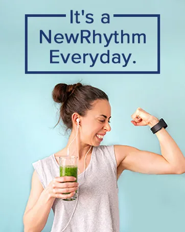 NewRhythm Probiotics for Men with Prebiotics Selenium Digestive Enzymes Akkermansia Muciniphila Cranberry Extract 150 Billion CFU 60 Vegan Caps - NewRhythm Supplements are designed to help simplify your nutritional journey.
