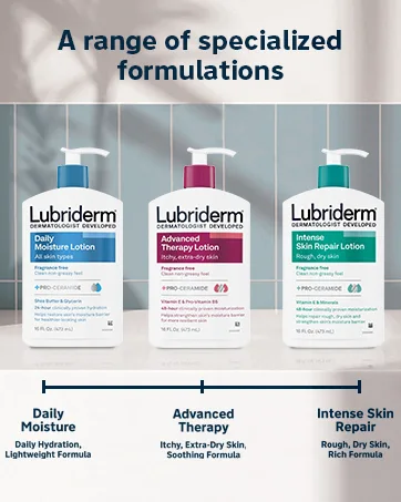 Lubriderm Advanced Therapy Moisturizing Lotion with Vitamins E and B5 Deep Hydration for Extra Dry Skin Non-Greasy Formula 24 fl. oz (Pack of 2) - A Range of specialized formulations