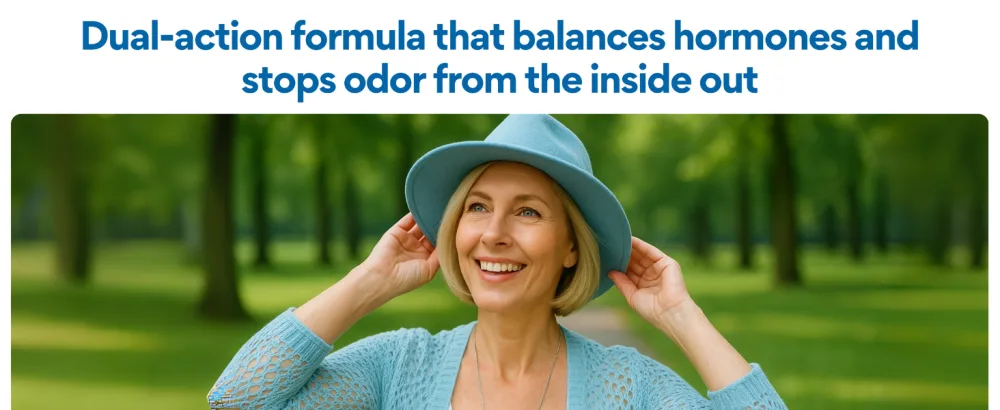 VoomVaya Bye Bye BO Body Deodorizing Supplement for Women Over 40 Chlorophyll Pills with Sage & Peppermint Internal Deodorant to Reduce Odor from Within 60 Capsules - Bye Bye BO dual-action formula balances hormones and helps stop body odor from the inside out.