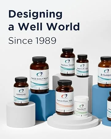 Designs for Health CogniAid - Herbal Memory + Mood Formula with Green Tea Extract Wild Blueberry + Bacopa (60 Capsules) - design a well world