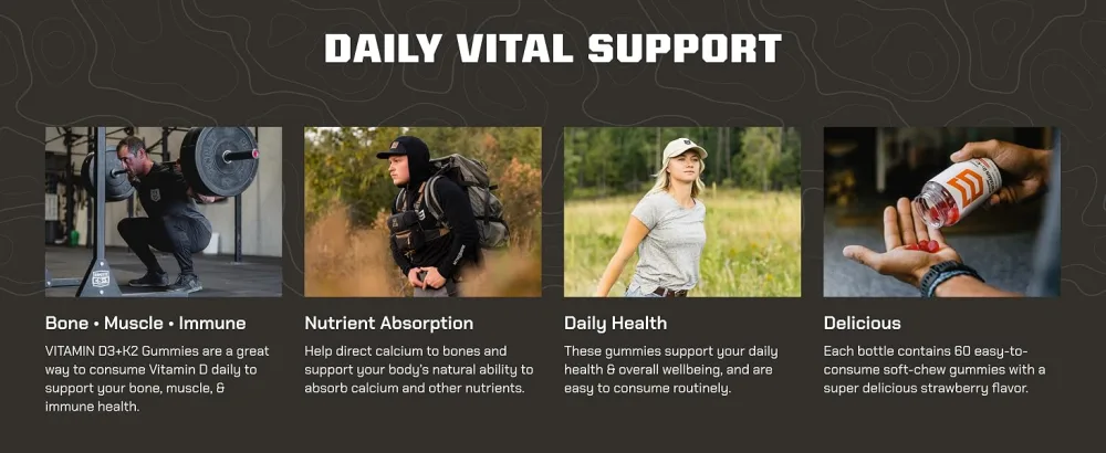 MTN OPS Vitamin D3 + K2 and Omega-3 Bundle - daily vital support