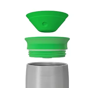 Munchkin  Miracle  Stainless Steel 360 Toddler Sippy Cup  10 Ounce  Green - miracle cup
