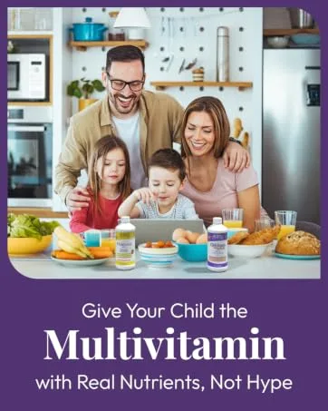 Buried Treasure Active 55 Plus - 32 serv Liquid Multivitamin for Seniors Vegan Sugar-Free Natural Immune Support Vitamins & Super-Foods Blend - Give your child a multivitamin with real nutrition, not hype