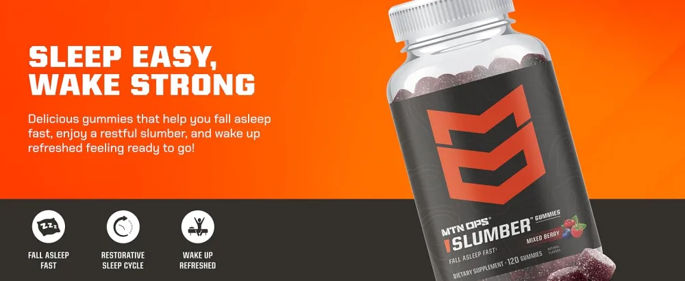 MTN OPS Slumber Vitamin D3 + K2 & Immune Gummies Bundle - sleep easy and wake strong with slumber gummies