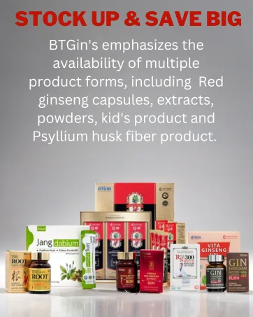 BTGIN Bon Korean Red Panax Ginseng Extract - 100% Pure Concentrate - No Additives Extra Strength Supplement - Caffeine Free Energy Focus & Immune Support - 90g - ginseng