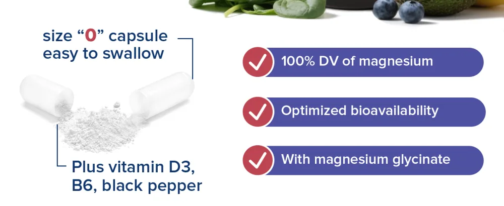 Innate Vitality Magnesium Glycinate Complex 420mg Elemental Magnesium Per Serving Enhanced Absorption Black Pepper Vitamin D3 & B6 Sleep Mood Bone Nerve Support 180 Caps - Innate Vitality Magnesium Glycinate + delivers 420 mg of elemental magnesium per serving.