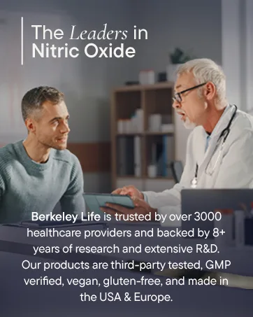 Berkeley Life Nitric Oxide Booster & Test Strips Starter Kit - 60 Capsules & 50 Test Strips - Nitric Oxide Supplements Helps Support Healthy Blood Pressure Circulation & Cardiovascular Health - cognitive support indicator tests sleep enhancer suplementos salivary formula healthy performance
