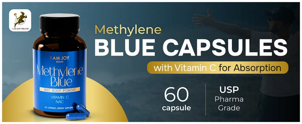 Methylene Blue Capsules (USP Pharma Grade) with NAC for Antioxidant Support Vitamin C for Absorption Beet Root for Blood Flow Cognitive Brain Boost Memory Focus & Energy 60ct - product information 16