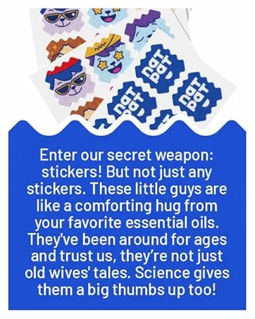 NATPAT Sleepy Patch Bed Time Stickers for Kids - Sleep Promoting Patch - Non-Toxic Solution for Better Sleep - Chemical & Drug Free Melatonin Free - Buzz Patch Natural Patch (24 Pack) - essential oils, stickers