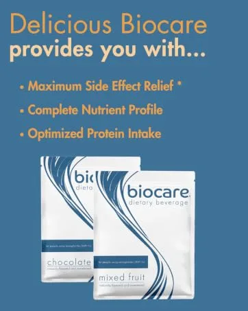 Biocare Nutritional Beverage for GLP-1 Users Dietary Powder Drink Provides 20g Essential Protein 26 Vitamins/Minerals Helps Ease Nausea Bloating Constipation Chocolate (14 Count) - Biocare