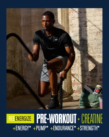 Reebok REECover Amino Acids + Electrolytes | 8g EAAs 5g BCAAs Hydration Matrix | Muscle Recovery Strength | Post-Workout Support | 30 Servings | Strawberry Lemonade - reebok nutrition creatine pre workout