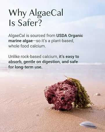 ALGAECAL Bundle - Vitamin D3 Complete (1000 IU) + K2 VIT E VIT A Basic Plant-Based Calcium for Bone Support - product information 7