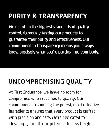 FIRST ENDURANCE Ultragen Workout Recovery Drink Powder Protein Mix Boosts Energy Accelerates Recovery | Cappuccino 15 Servings - PURITY AND TRANSPARENCY. UNCOMPROMISING QUALITY.