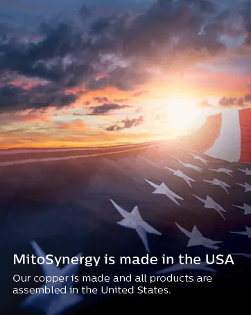 MitoActivator BioCopper1 (Cunermuspir) LDS - Low Dose Serving 0.1mg Bioavailable Copper - Tick Immune Support for Sensitive Users to minimize Herxheimer Reaction 90 Count (Pack of 1) - american flag in the sky