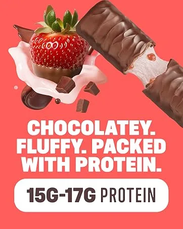 Built Bar Puff Protein Bars Variety Pack Collagen On-the-go Snacks Breakfast Bar Mixed Sampler 12 Pack Mixed Puff Box - strawberry protein bar