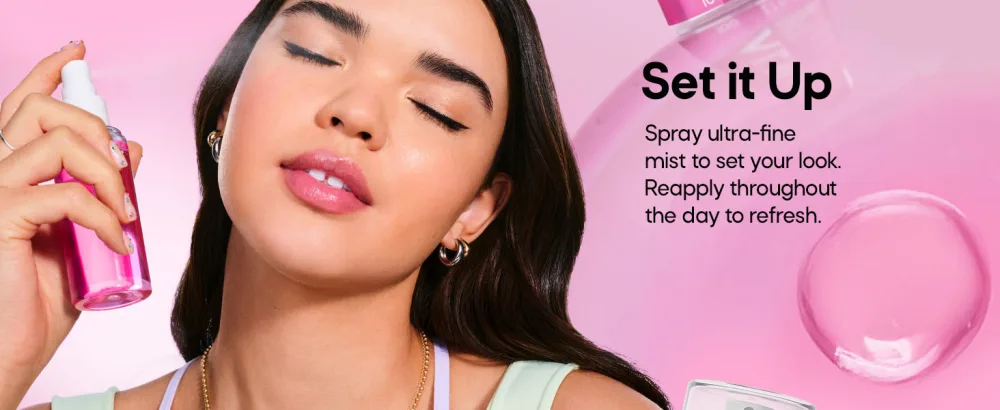 Almay Protect & Set Spray Hydrating Makeup Setting Spray Vegan Face Mist 100 2.7 fl oz - Spray ultra-fine mist to set your look
