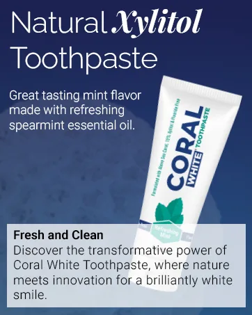 Coral White - Coral White Mint Toothpaste Natural Fluoride SLS Free Coral Calcium Remineralizing Toothpaste 4 Ounce (2 Pack) Mint 4 Ounce (Pack of 2) - product information 6