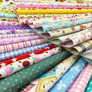 flic-flac 200pcs 4 x 4 inches (10cmx10cm) Cotton Craft Fabric Bundle Squares Patchwork Lint DIY Sewing Scrapbooking Quilting Dot Pattern Artcraft 200pcs 10cm*10cm - product information 2