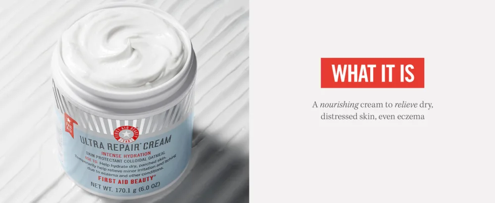 First Aid Beauty Ultra Repair Cream Intense Hydration Moisturizer for Face and Body 1 oz - What it is
