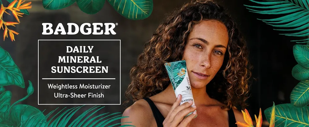 Badger SPF 30 Sunscreen Bundle - Active Mineral and Daily Mineral Sunscreen Reef-Friendly With Zinc Oxide - daily mineral sunscreen moisturizer with spf sunblock sun screen zinc oxide lotion skin care block