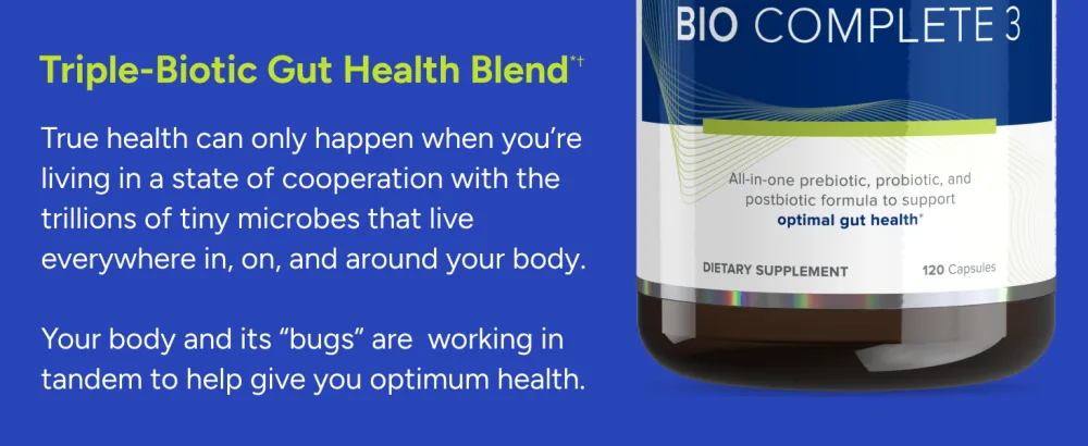 Gundry MD Bio Complete 3 - Prebiotic Probiotic Postbiotic to Support Optimal Gut Health 30 Day Supply (90 Day Supply) - gut health blend digestion microbiome