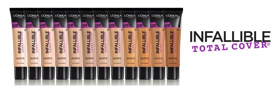 L'Or al Paris Infallible Total Cover Foundation  Natural Buff  1 fl. oz. - product information 1