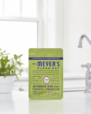 Mrs. Meyer's Hand Lotion for Dry Hands  Non-Greasy Moisturizer Made with Essential Oils  Basil  12 oz - MMCD Auto Dish
