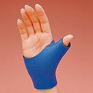 Rolyan Neoprene Pull On Thumb Support  Wrist Compression Sleeve  Thumb Support  Thumb Brace Maximum Hand Function  Brace Support for Thumb Sprains and Strains from Sports Injuries  Right  Small Small Pull On  Right Thumb - product information 1