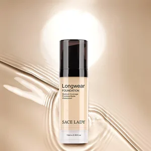 SACE LADY Matte Liquid Foundation  Long Wearing Flawless Foundation with Medium-Full Coverage  Poreless Face Makeup  0.50Fl Oz/15ml  Natural - concealer foundation